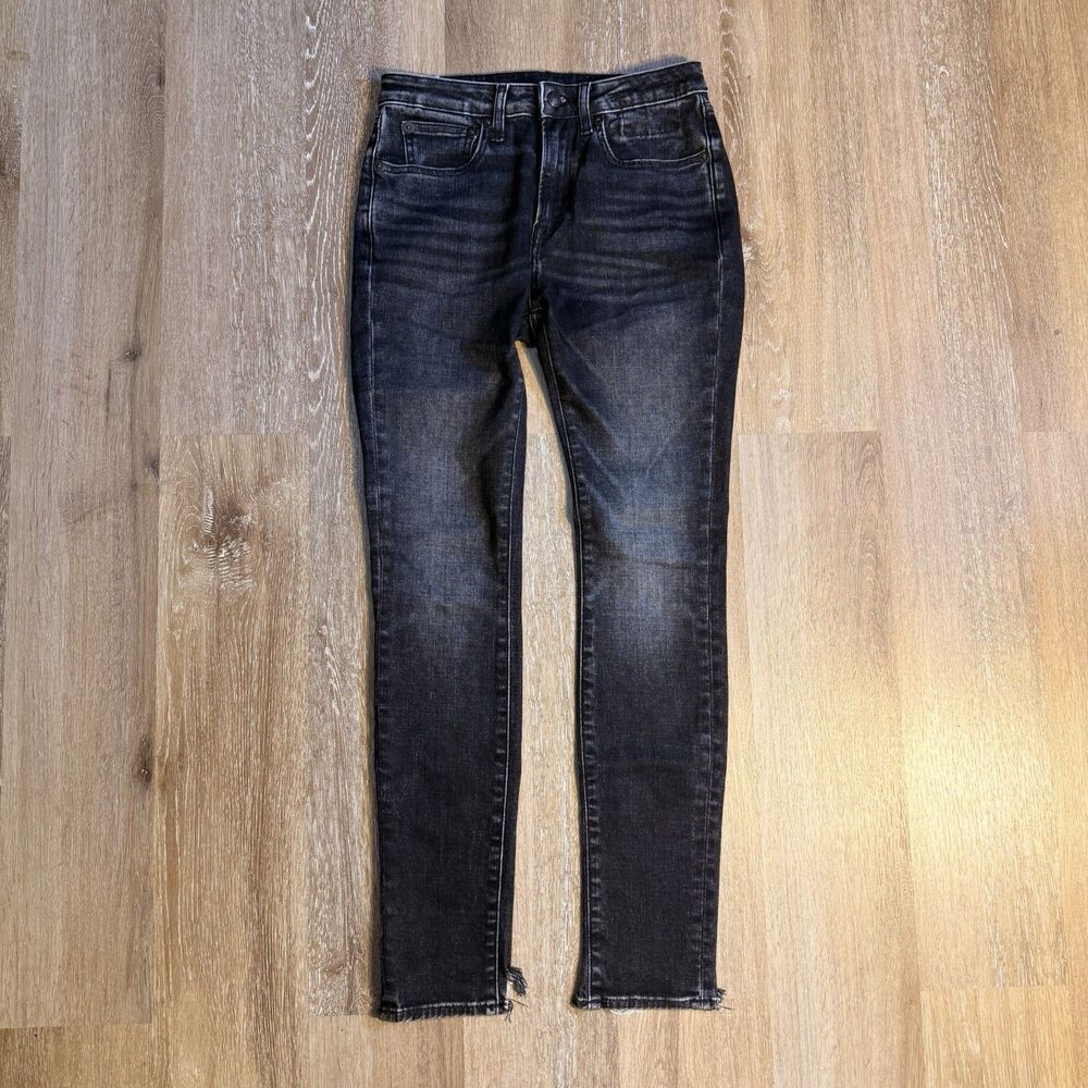 R13 Alison Skinny Jeans Women’s Size 26 Dark Moon Black Faded Denim Italy